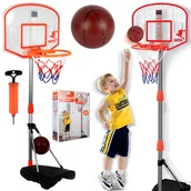 Piłki dla dzieci - Koszykówka Zestaw Tablica do Koszykówki Kosz Piłka Stojak do Gry - miniaturka - grafika 1