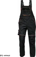 Odzież robocza - CERVA KNOXFIELD SPODNIE OGRODNICZKI - spodnie ochronne z elastyczną talią, odblaskowe wstawki - antracyt 58 - miniaturka - grafika 1