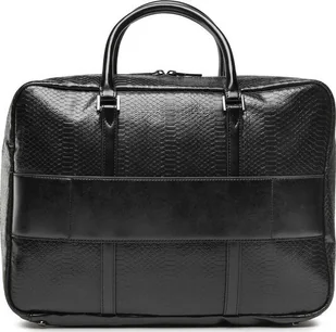 Guess, Guess, Leather, Leather Briefcase, Laptop Compartiment, Black, 40 x 30 x 9 cm, For Men For Men - Teczki i aktówki - miniaturka - grafika 1