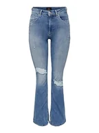 Spodnie damskie - ONLY OnlBLUSH dżinsy damskie z wysokim stanem, Light Medium Blue Denim, 30-XL - miniaturka - grafika 1