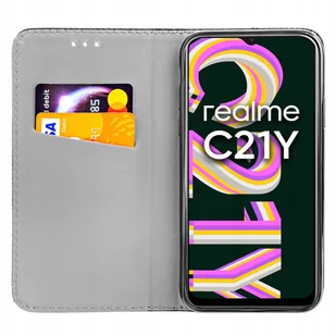 Etui Z Klapką Do Realme C21Y Czarne Zamykane Magnetyczne Kabura Futerał - Etui i futerały do telefonów Etui Z Klapką Do Realme C21Y Czarne Zamykane Magnetyczne Kabura Futerał - Etui i futerały do telefonów - miniaturka - grafika 1