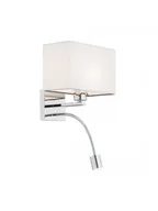 Lampy ścienne - Argon Kinkiet 1x15W LED E27 + 3W LED HILARY 867 RABAT 867 - miniaturka - grafika 1