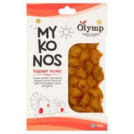 Warzywa w marynacie - Olymp Oliwki zielone z pestkami marynowane z papryką chili i czosnkiem 250 g - miniaturka - grafika 1