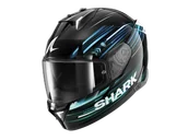 Kaski motocyklowe - Kask Integralny Shark Skwal I3 Light-Blur Czarny/Niebieski/ZielonyXXL - miniaturka - grafika 1