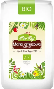 Bio Raj MĄKA ORKISZOWA BIAŁA TYP 700 BIO 500 g - - Mąka - miniaturka - grafika 1