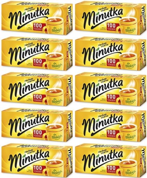 Herbata czarna ekspresowa Minutka 140 g 100 torebek