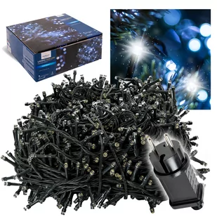 Eurohit, Lampki choinkowe 1000 led, barwa biała zimna - Oświetlenie świąteczne - miniaturka - grafika 1