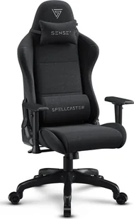 Fotel SENSE7 Spellcaster FUKU materiałowy czarny - Fotele gamingowe - miniaturka - grafika 1