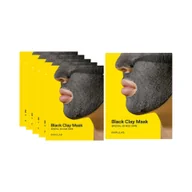 Maseczki do twarzy - BARULAB BLACK CLAY 7IN1 TOTAL SOLUTION Maska z czarną glinką 18g x 5 sztuk - miniaturka - grafika 1
