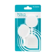 Wieszaki łazienkowe - Wieszaki samoprzylepne Niko plastikowe 2 sztuki biały - miniaturka - grafika 1