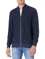 Kurtki męskie - Camel Active Męska kurtka z dzianiny 4095225K22, niebieski (Night Blue), M - miniaturka - grafika 1