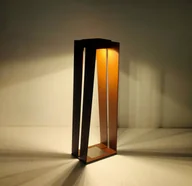 Lampy ogrodowe - Les Jardins Latarnia solarna Skaal LED z czujnikiem, Corte, 70 cm - miniaturka - grafika 1