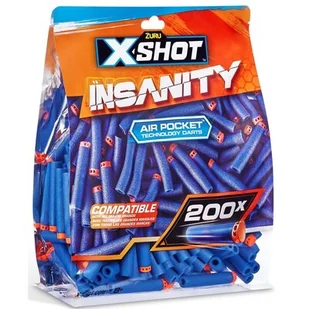 Strzałki ZURU X-Shot Insanity 36624 (200 szt.) - Zabawki militarne - miniaturka - grafika 1