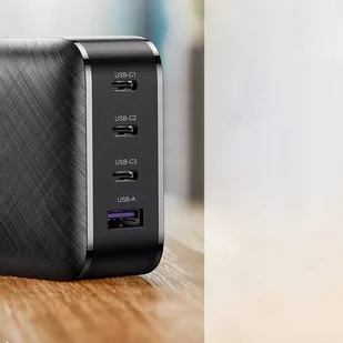 Ugreen szybka ładowarka PPS 65W USB / 3x USB Typ C QC 3.0 Power Delivery SCP FCP AFC (azotek galu)(wtyczka UK) czarny (CD224 70819) - Ładowarki do telefonów - miniaturka - grafika 6
