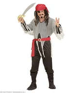 Stroje karnawałowe - Strój dla dorosłych, Pirat, czarno-czerwony, rozmiar L - miniaturka - grafika 1