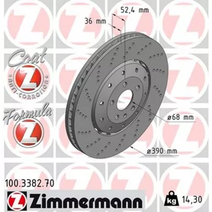 Tarcza hamulcowa ZIMMERMANN 100.3382.70 - Tarcze hamulcowe - miniaturka - grafika 1