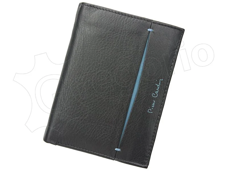 Męski portfel Pierre Cardin TILAK07 326 F - Czarny + bordowy