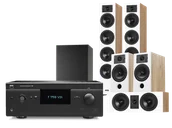 Kino domowe - Yamaha T758 V3i (czarny) + Diva 6 + 3 + 7 (dąb) + Basso 880 - miniaturka - grafika 1