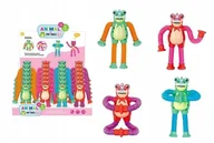 Zabawki sensoryczne - ŻABA Z PRZYSSAWKAMI I KOŃCZYNAMI RURKAMI ANTYSTRESOWY ŚWIECĄCA GŁOWA - miniaturka - grafika 1