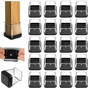 Zawiasy, okucia i inne akcesoria - Opakowanie 20 ochraniaczy na nogi krzeseł, mebli, stołów, przeciwhałasowe i przeciwzarysowaniowe (kwadrat-M) - miniaturka - grafika 1