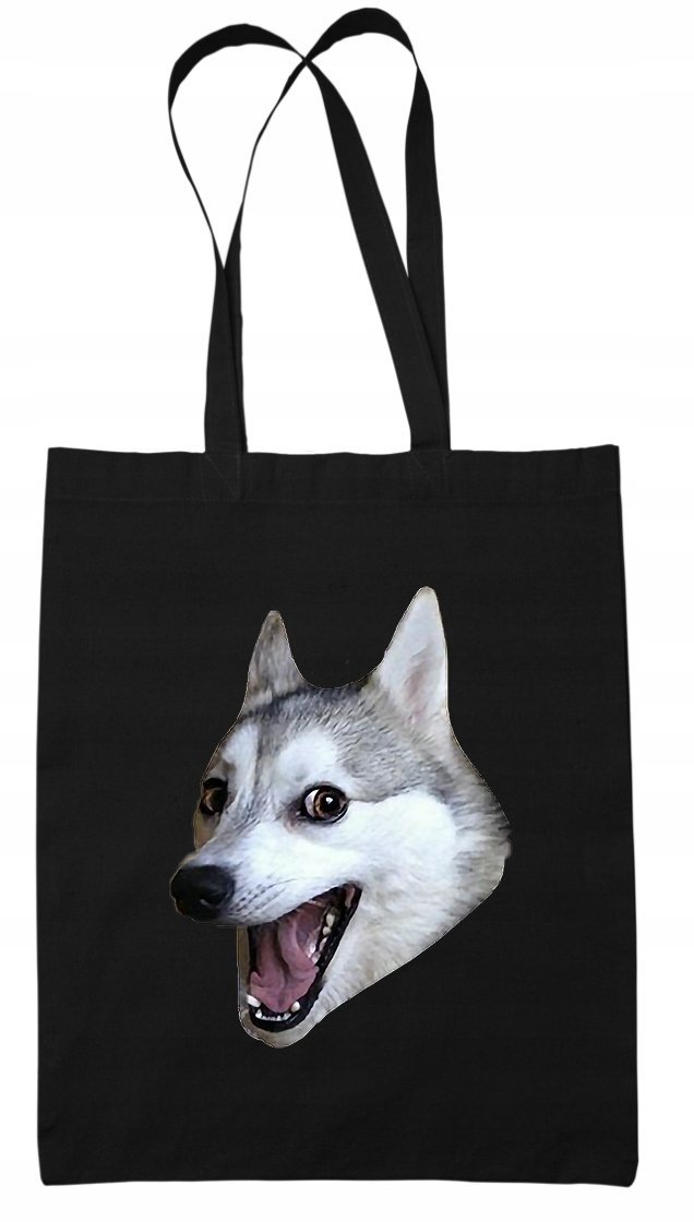 Torba Na Ramię EKO bawełniana Pies Pieseł Mem Meme