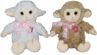 Maskotki i pluszaki - Maskotka Owieczka 2 kolory Owca z kwiatkiem Love - 20cm - miniaturka - grafika 1