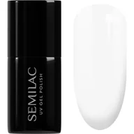 Lakiery do paznokci - Semilac 001 Strong White UV LED Lakier Hybrydowy 7ml 5901867972682 - miniaturka - grafika 1