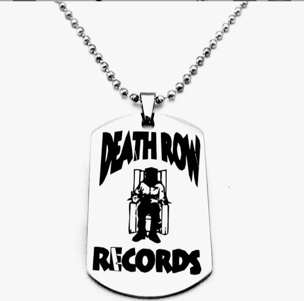 Naszyjnik wisiorek chain Death Row Records Snoop Dog streetwear Y2K