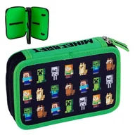 Piórniki - Astra Piórnik Szkolny Podwójny Dwuklapkowy Bez Wyposażenia Minecraft - miniaturka - grafika 1