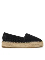 Espadryle damskie - DeeZee Espadryle 3H39248-1 Czarny - miniaturka - grafika 1