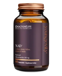 Doctor Life NAD+ Rybozyd nikotynamidu 300 mg, 60 kapsułek - Suplementy diety - miniaturka - grafika 1