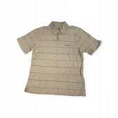 Koszulki męskie - Męska beżowa koszulka polo COLUMBIA L - miniaturka - grafika 1