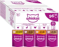 Mokra karma dla kotów - Mega zestaw Whiskas 1+ Adult, saszetki, 96 x 85 g - Wybór dań drobiowych w galarecie - miniaturka - grafika 1
