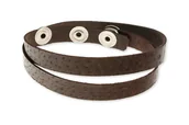 Bransoletki - Skórzana Bransoletka Na Rękę Kolor Brązowy - miniaturka - grafika 1