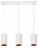 Lampy sufitowe - Nowoczesna lampa wisząca CHLOE GU10 IP20 3 pkt. BIAŁO ZŁOTA - miniaturka - grafika 1