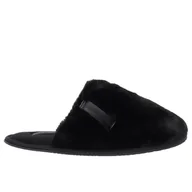 Klapki i japonki damskie - Buty Calvin Klein Hotel Slipper Fur After Glow YW0YW01593-0GJ - czarne - miniaturka - grafika 1
