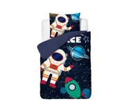 Pościel - 140X200/220 Space Man 2 Niebieski Kpl Pościeli Mikrofibra - miniaturka - grafika 1