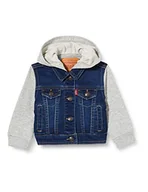 Kurtki i płaszcze dla chłopców - Levi's Kids Lvn indigo kurtka dla chłopców, Indigo Dusk, 3 lat - miniaturka - grafika 1