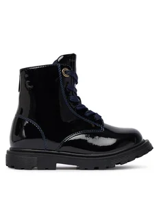 Tommy Hilfiger Trzewiki Lace-Up Bootie T1A5-34005-1237 M Granatowy - Buty dla dziewczynek - miniaturka - grafika 1