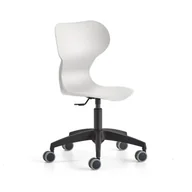 Podnóżki, podpórki, podkładki - Krzesło BRIAN, regulacja wysokości, na kółkach, jasnoszary - miniaturka - grafika 1