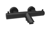 Baterie wannowe i prysznicowe - Paffoni Light - Termostatyczna bateria wannowa, Matte Black LIQ022NO - miniaturka - grafika 1