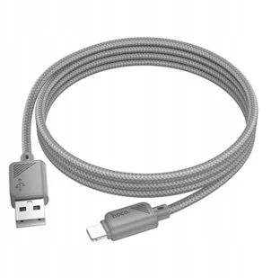 Kabel USB A do Lightning Hoco 2,4A 1 m X113 szary - Kable USB - miniaturka - grafika 1