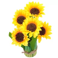 Sztuczne kwiaty - Bukiet Słoneczników Trawka KR442 - miniaturka - grafika 1