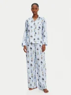 Piżamy damskie - Polo Ralph Lauren Piżama 4P8046 Niebieski Relaxed Fit - miniaturka - grafika 1