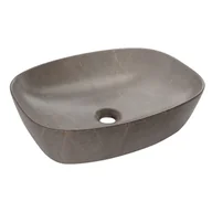 Umywalki - Basaro Umywalka ceramiczna nablatowana Gaja 50 x 38 - miniaturka - grafika 1