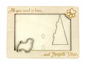 Ramki na zdjęcia - Norfolk terrier ramka na zdjęcie z psem grawer - miniaturka - grafika 1