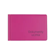 Dyplomy i okładki - BIURFOL Okładka na dokumenty ucznia małe pink - miniaturka - grafika 1