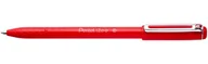 Długopisy - Pentel BX460-B długopis IZee, model z nasadką, metalowy klips, grubość linii 0,5 mm, 12 sztuk, czerwony - miniaturka - grafika 1