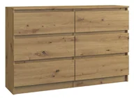 Komody - Szeroka Komoda Dąb Artisan E8-N37 - miniaturka - grafika 1