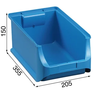Allit pojemnik ProfiPlus nr 4 niebieski 204x350x150mm (456212) - Skrzynki i torby narzędziowe - miniaturka - grafika 1